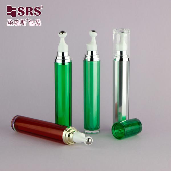 Customized Green Acrylic Empty Roller Bottle for Eye Gel Packaging