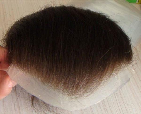 Cheveux à l' air naturel pour hommes Toupee