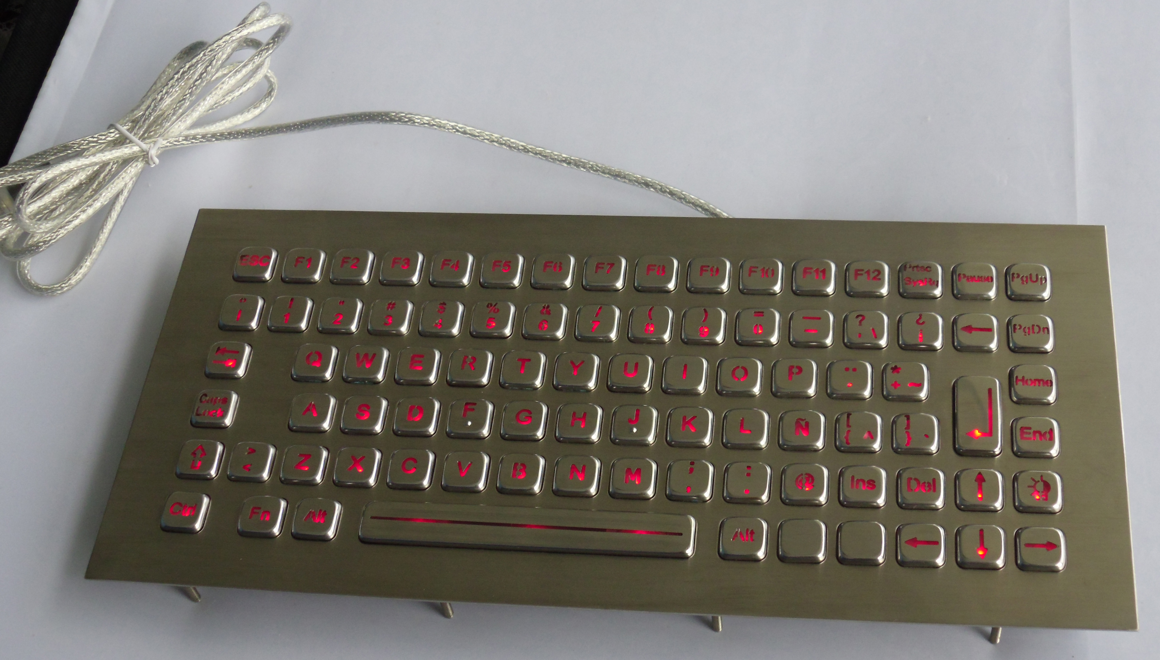 Формат компакта клавиатуры изготовленного на заказ backlight морской с 87 ключами, функциональными клавишами