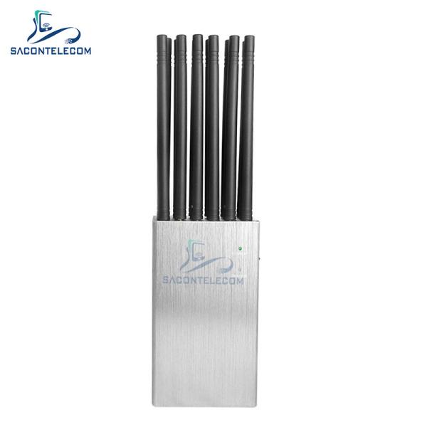 12 Bands 20W Handheld Signal Jammer with 20m Radius for 2G 3G 4G 5G WiFi GPS Lojack VHF UHF