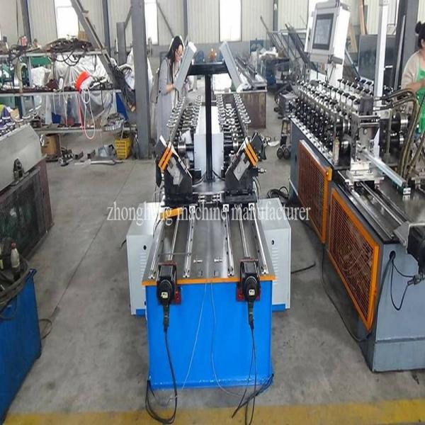 Metal Drywall Stud And Track Roll Forming Machine With Track Cutting Delta PLC