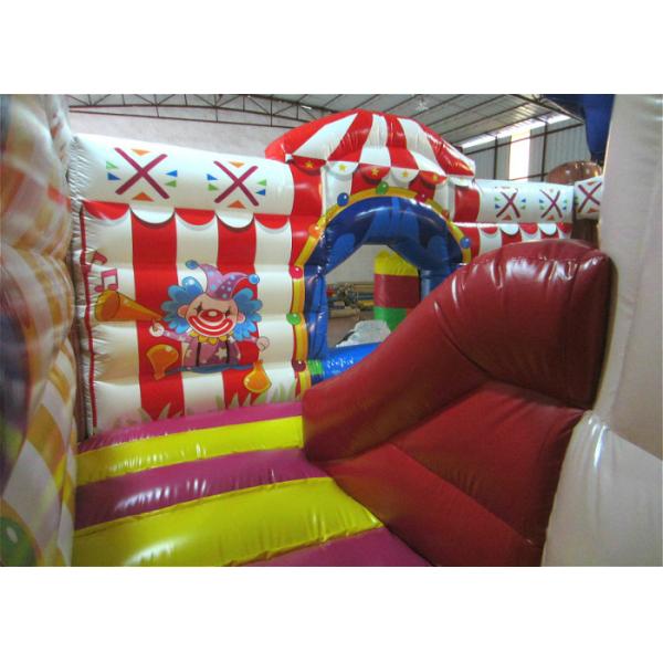 Смешной город цифров потехи клоуна цирка раздувной печатая четырехшпиндельные шить 9 x 10,5 x 6m