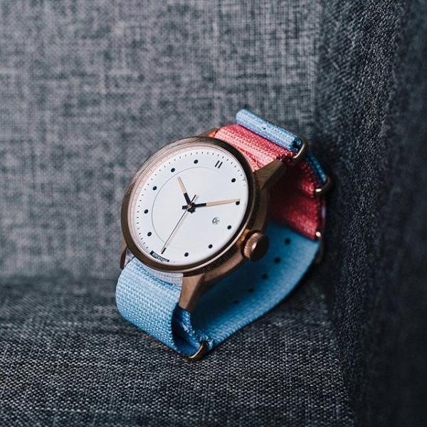 Quartz Stainless Steel Watch Water Resistant Nylon Strap Watches For Women