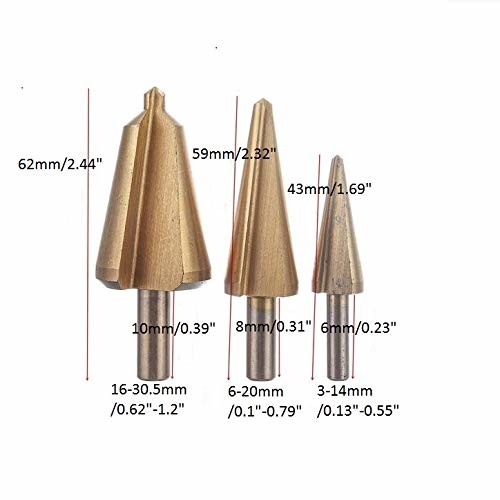 Bright Finish HSS Drill Bits Straight Shank 1/2 Shank Diameter High Speed Steel Metal Wood Plastic Drilling Accessories