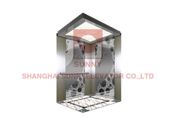 450kg 1.75m/S Passenger Gearless Observation Elevator With Deceleration Device