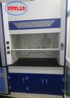 Armoire à fumée de laboratoire moderne avec éclairage LED et robinet à gaz