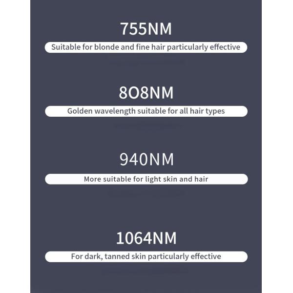 120J/Cm2 Laser Hair Removal Salon Machine 600W Unwanted Hair Removal Machine