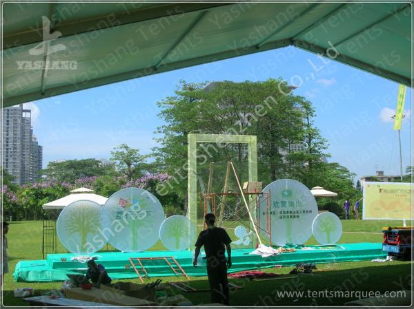 300 People White Sunshade Outdoor Event Tent , Party / Festival Event Tent