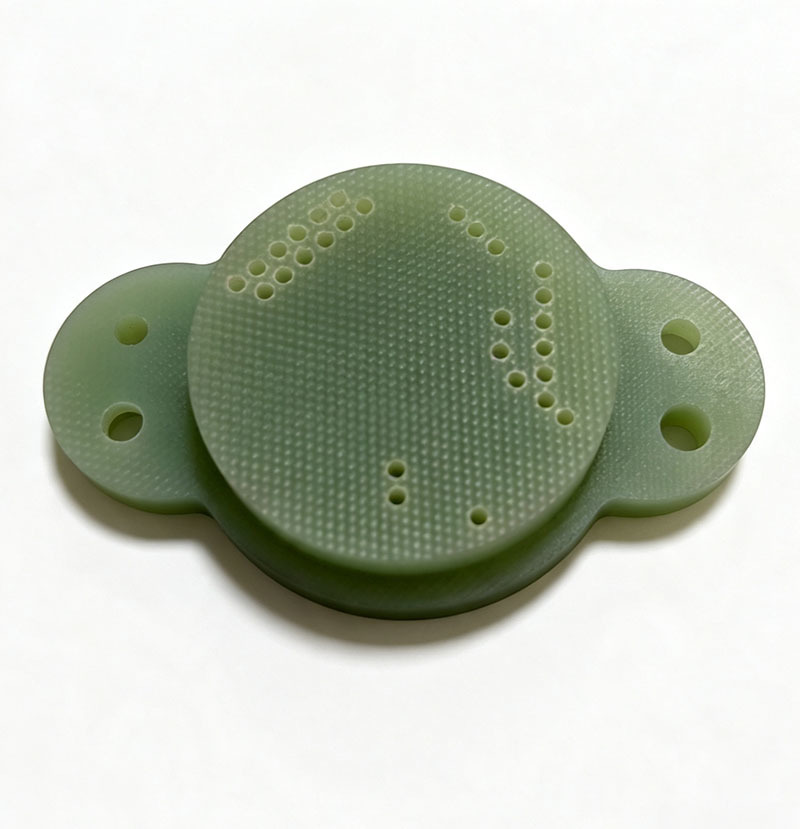 Custom CNC Machined FR4 G10 Fiberglass Insulation Fixture with ISO 2768‑1 Fine Grade Tolerance and High Dielectric Strength for Electrical Applications