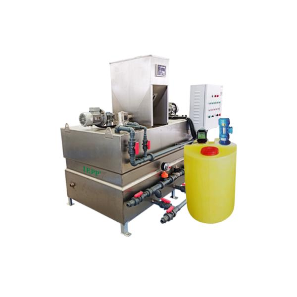 IEPP Factory Supplier Flocculant Automatic Water Treatment Dosing System Skid Ss304 Polymer Electrolyte Mixing tank for WWTP
