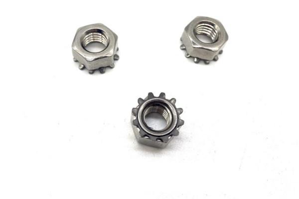M5 M8 acier au carbone galvanisé Noix K Grade8.8 Classe 8.8 Noix Kep sur mesure en zinc