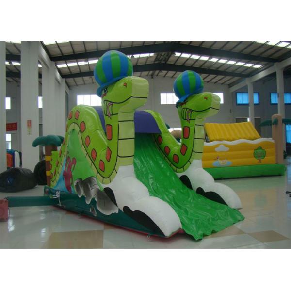 Mini toboágua inflável comercial estilo cobra 0,55 mm lona de pvc segura não tóxica