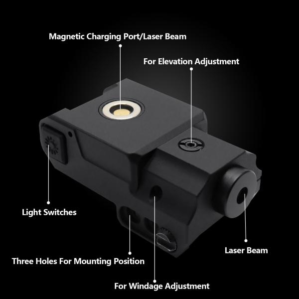 Durable Sturdy Green Laser Sight For Rifle 520nm Laser Wavelength