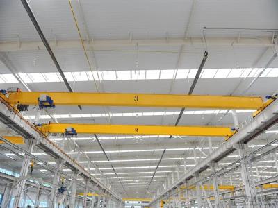 Mercado de câmbios 5 Ton Single Beam European Overhead Crane With Trolley Yellow Painting
