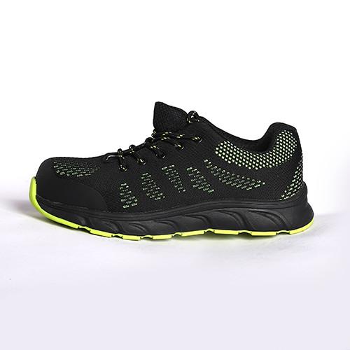 Fashion Fly Knit Safety Shoes Metal Eyelets Men Safety Shoes