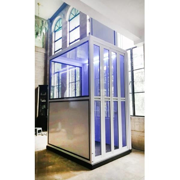 Seguridad en el hogar Elevador de sillas de ruedas 3m-10m Elevador de plataforma hidráulica vertical con cabina
