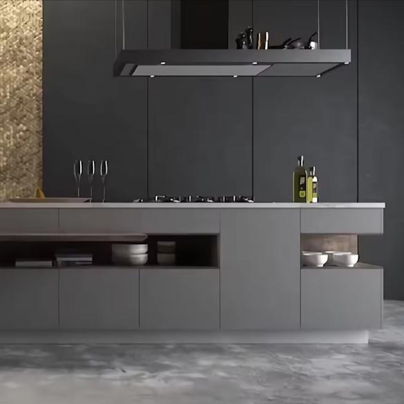 OEM Lacquer Corner Kitchen Cabinets And Countertops Solutions Acrylic Door