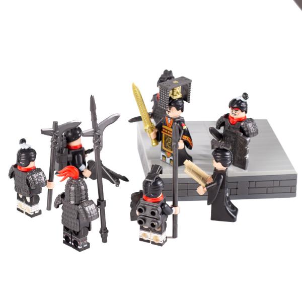 KT1088 Qin empire medival emperor soldier figures armor weapon accessories building block toys
