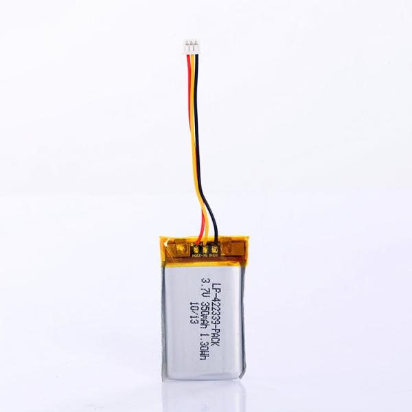 Appareils portables mobiles à charge rapide Batterie Li-Pol LP-422339-Pack 3.7V 350mAh Batterie Li-Polymère