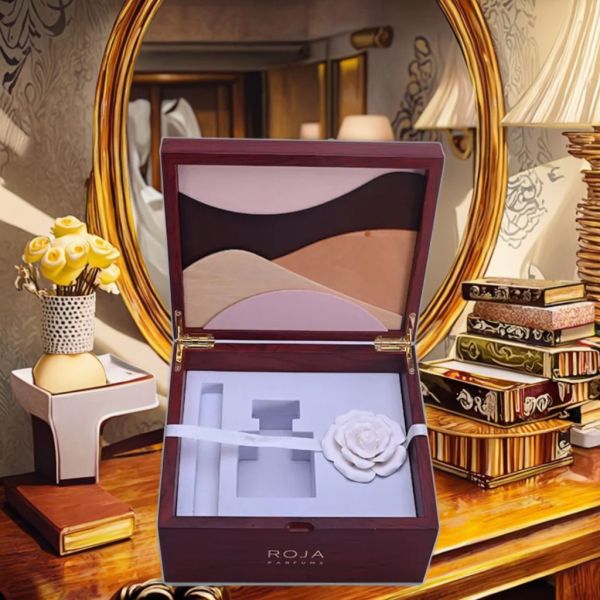 Custom Lacquer Finish Handmade MDF Perfume Box with Brand Logo Customization Luxury Packaging Wooden Gift Box