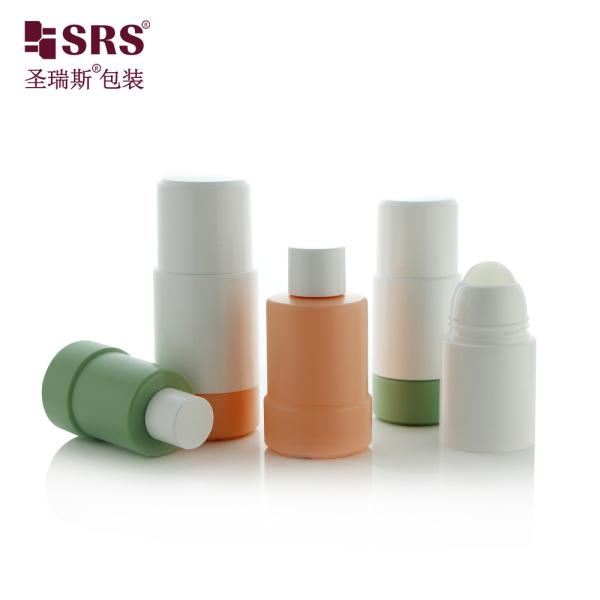 Refillable PP Roll On Bottle 50ml 75ml for Essential Oils and Deodorant