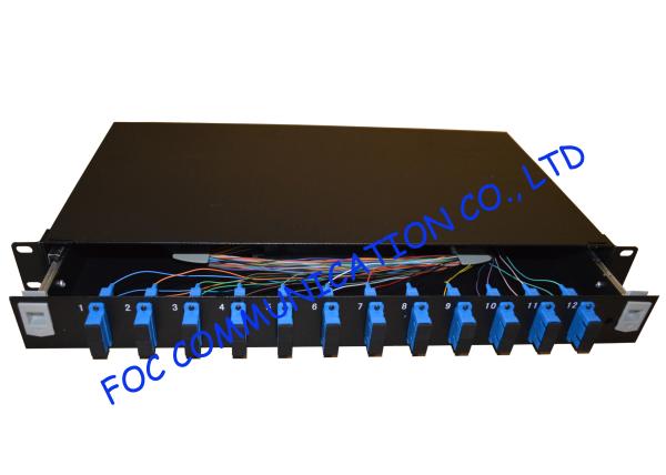 High density Fiber Optic Patch Panel For Telecoms / fiber optic distribution panel 