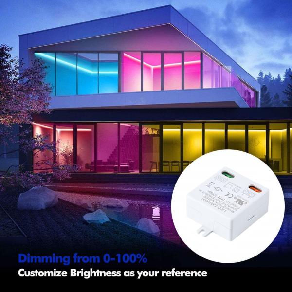 IP20 6W 12V 0.5A LED Lighting 76*38*23mm Celling Light 100-240 VAC Power Supply 12V 500ma Constant Voltage LED Driver