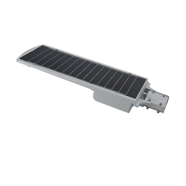 60w lithium battery with pole led solar panel power street light,integrated all in one led outdoor solar street light
