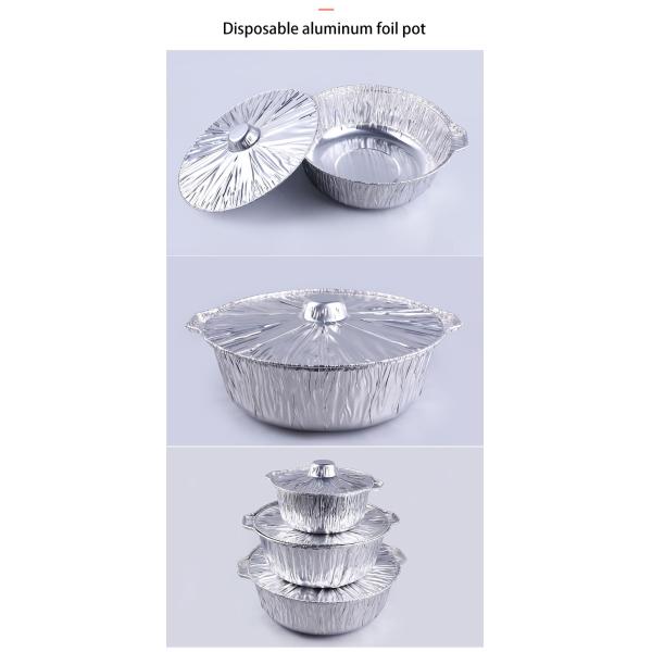 Kitchen Artifact Barbecue Box Aluminum Foil Bowl, Restaurant Anti-Leakage Takeout, Fast Food Container