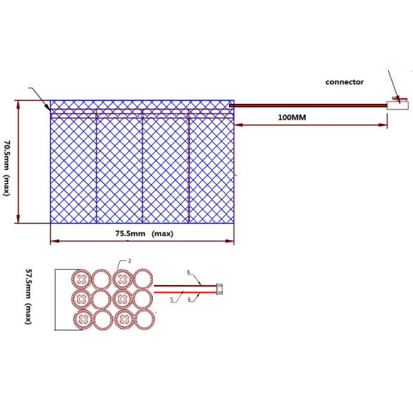4500mah 12V LiFePO4 Battery Pack IFR18650 For Solar UPS With Connector