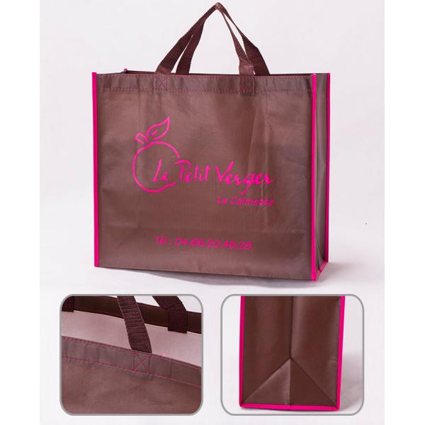 Polyester Or Cotton Non Woven Grocery Bags Gravure Printing For Easy Storage And Travel Carry