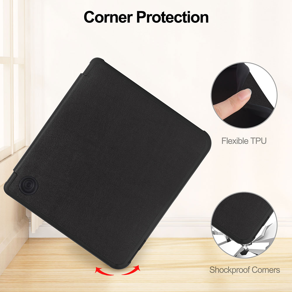 Laudtec Slim Lightweight Premium PU Leather Cover with Auto Sleep/Wake for Kobo Clara Colour (2024) /Clara BW (2024) /2E (2022)