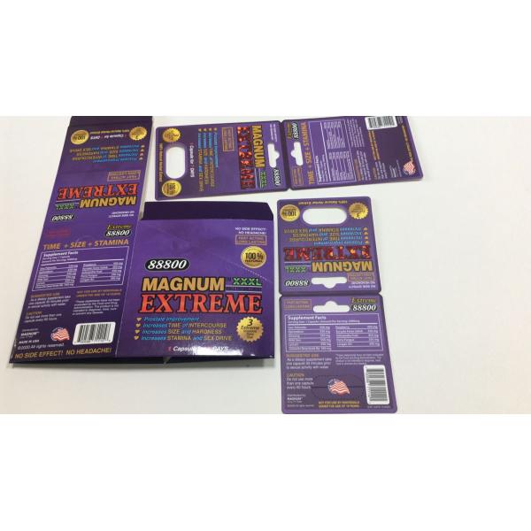 Реклама печатая упаковку таблетки повышения изготовленного на заказ носорога коробки бумажной карты изготовленного на заказ мужскую кладет розовый Pussycat в коробку