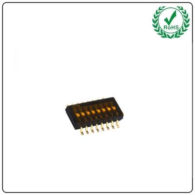 Interruptor de MERGULHO Inline duplo 2.54mm do pacote da maneira da parte superior 2 do passo 1.27mm