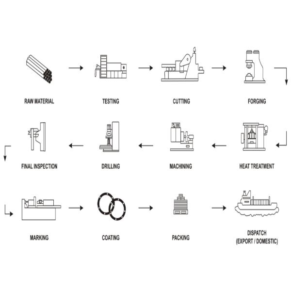ASTM A182 F304 / 304L SUS304 Flange Cego de Aço Inoxidável RF BL B16.5