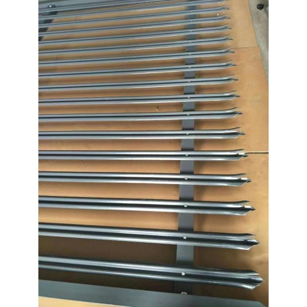 1.8m Height Black Palisade Fencing Hot Dipped Galvanized European