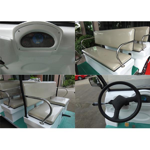 8 Seats 4kW Royal Gold Electric Sightseeing Car Designed For Tourist Attractions