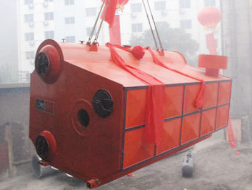 High Speed SZS Gas Fired Steam Boiler 10-65kg Q345R Steel Plate Material