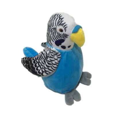 18cm 7.09in Battery Operated Talking Parrot Green Colour Teddy Bear 3A Battery