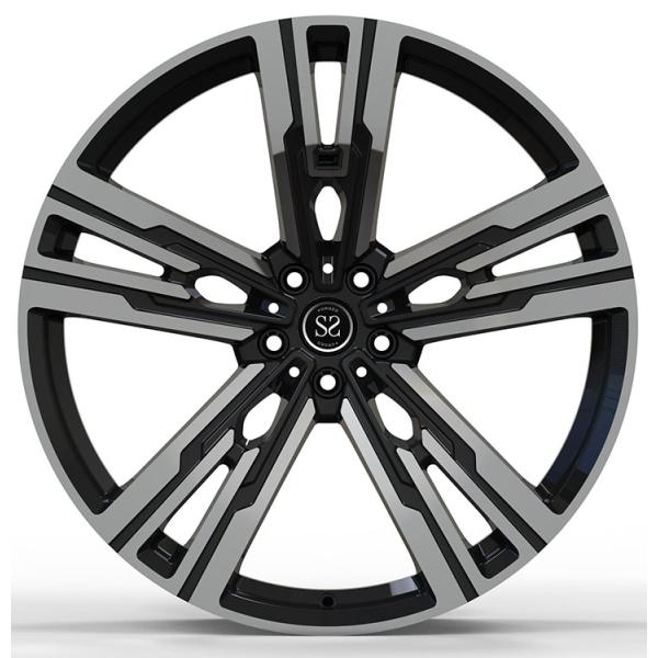 8.5Jx19 ET48 et 9.5Jx19 ET48 Lumineux Noir Polissé Face 1 Pièce Forgé Roue Pour BMW M4