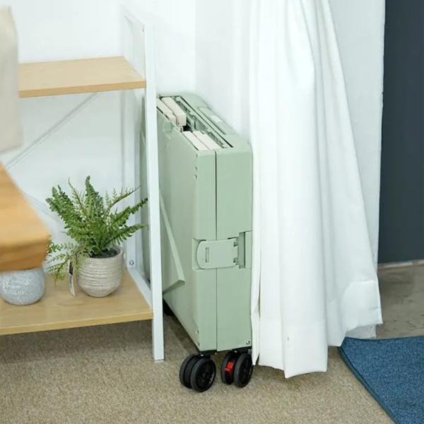 6 rodas que escalam o carrinho de compras plástico com Seat Mini Folding Hand Luggage Cars