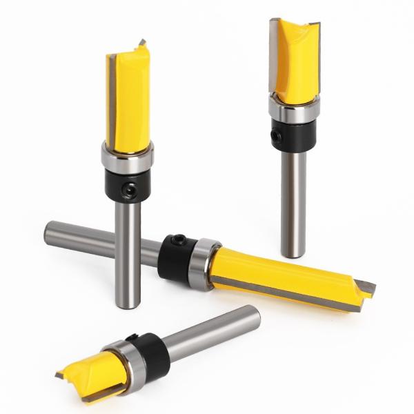 Milling Cutter  1/4 Handle Trimming Knife Shank  Top Bearing Flush Trim Wood Trimmer Cutter Carpenter