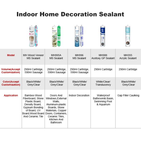 Ms Sealant Construction Mildew-Proof Ms Modified Polymer Sealant For Building Decoration From Chinese