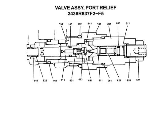 Kobelco Excavator Spare Parts SK200-1 SK200-3 Main Relief Valve OEM / ODM