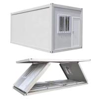 Instalación conveniente y rápida de una casa de contenedores plegable con electricidad pre-cableada y accesorios opcionales