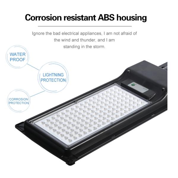 Waterproof ip65 outdoor garden park lighting SMD iron 80w 120w integrated all in one led solar street lights