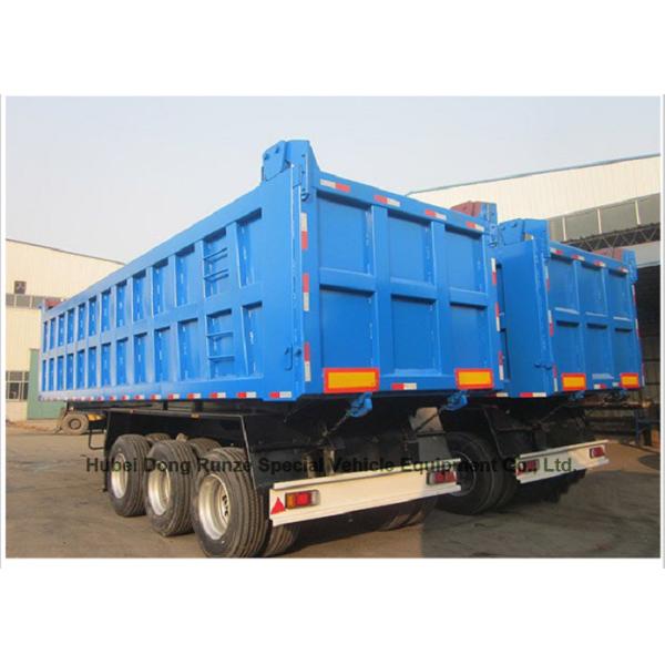 Heavy Duty Dumper Semi Trailer Truck for Sand - Mine Transport 3-Axles Rear Tipper Semi Trailer 45 - 60T