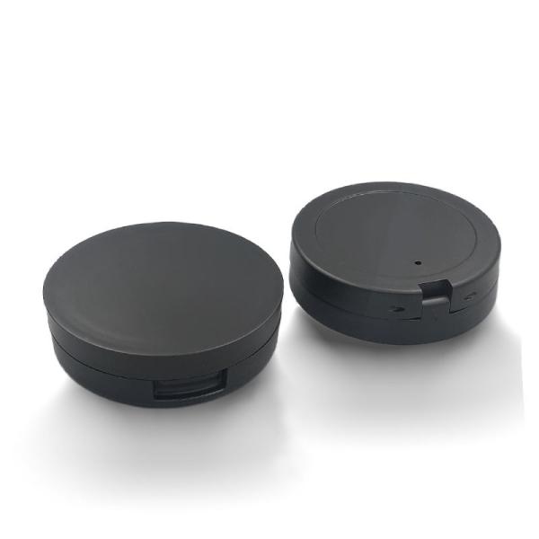 Matte Black Personalized Empty Compact Powder Case 67mm*19mm