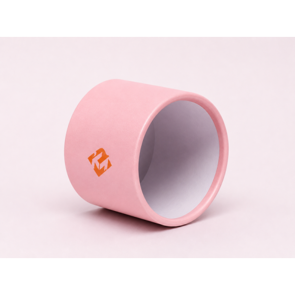 Food Grade Recyclable Kraft Round Paper Tube Gold Print  Food Packaging Paper Core