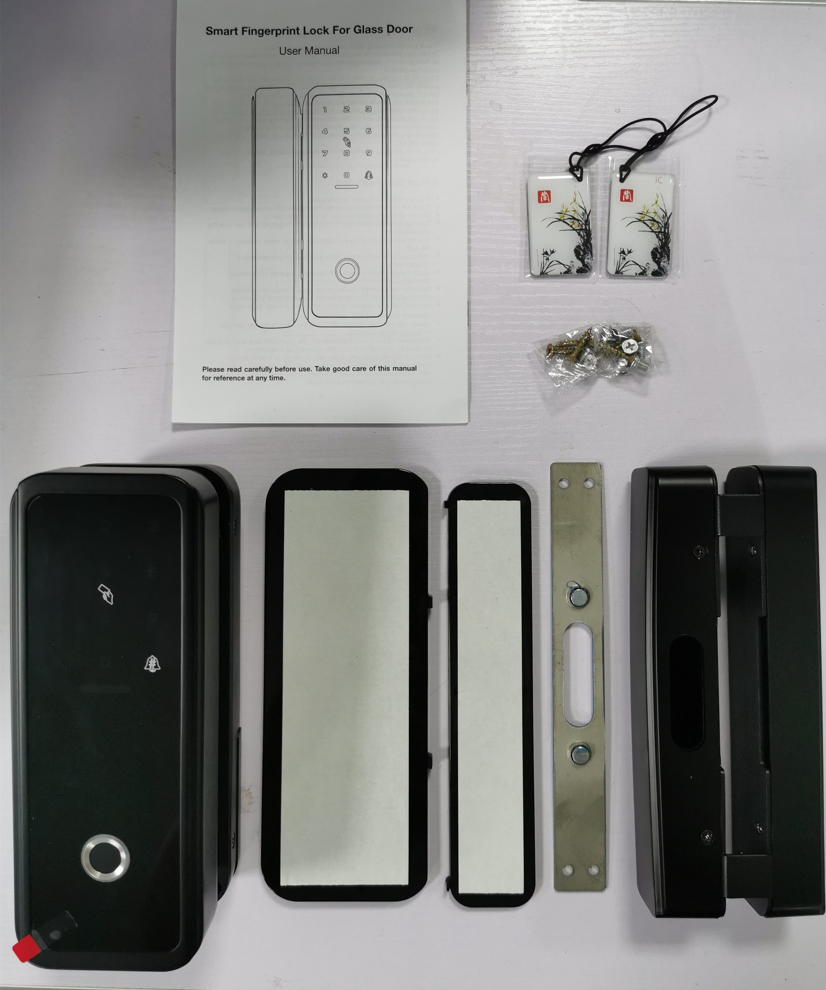 RoHS Smart Bluetooth отпечаток пальцев замок для стеклянных дверей